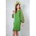 Embroidered boho dress "Fairy Story" Kiwi